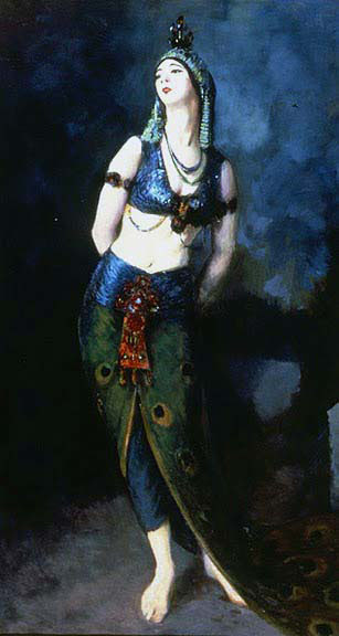 Ruth Saint Denis in Peacock Dance